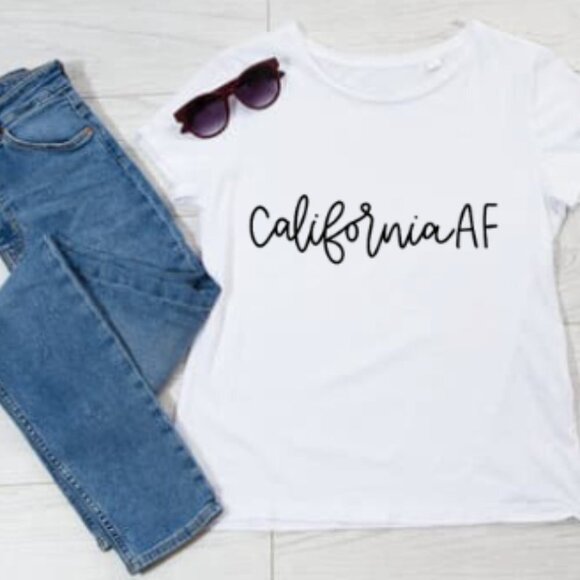๐ด "California AF" Tee - Embrace the Golden State Vibes โ๏ธ - Picture 1 of 1